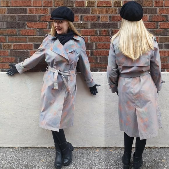 Refashioned Vintage Trench Coat (M/L) - Picture 1 of 16